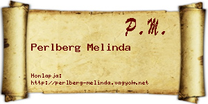 Perlberg Melinda névjegykártya
